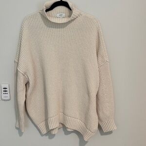 Aerie Cream Turtleneck Sweater
